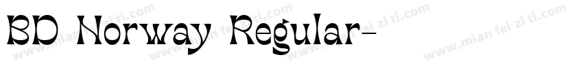 BD Norway Regular字体转换